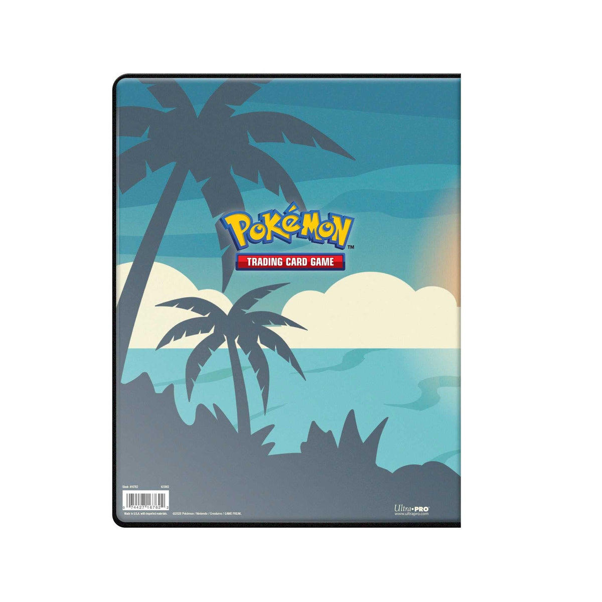 Rückseite der Ultra PRO Lillie und Clefairy 9-Pocket Sammelmappe mit Pokémon-Logo