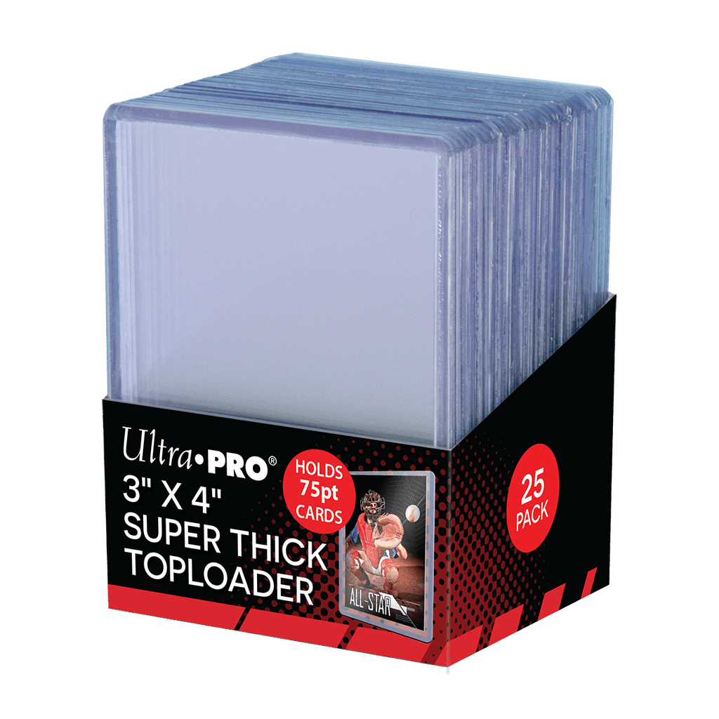 Ultra PRO Super Thick 75PT Toploaders verpakking met 25 stuks