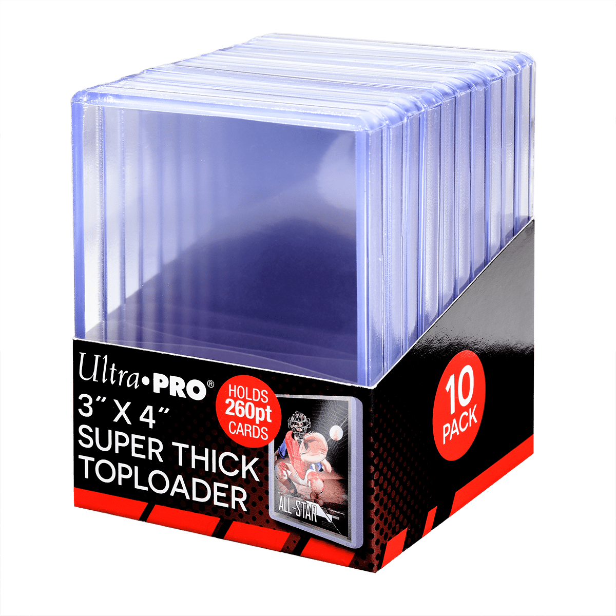 Ultra PRO Super Thick 260PT toploaders, verpakking van 10 stuks Main image