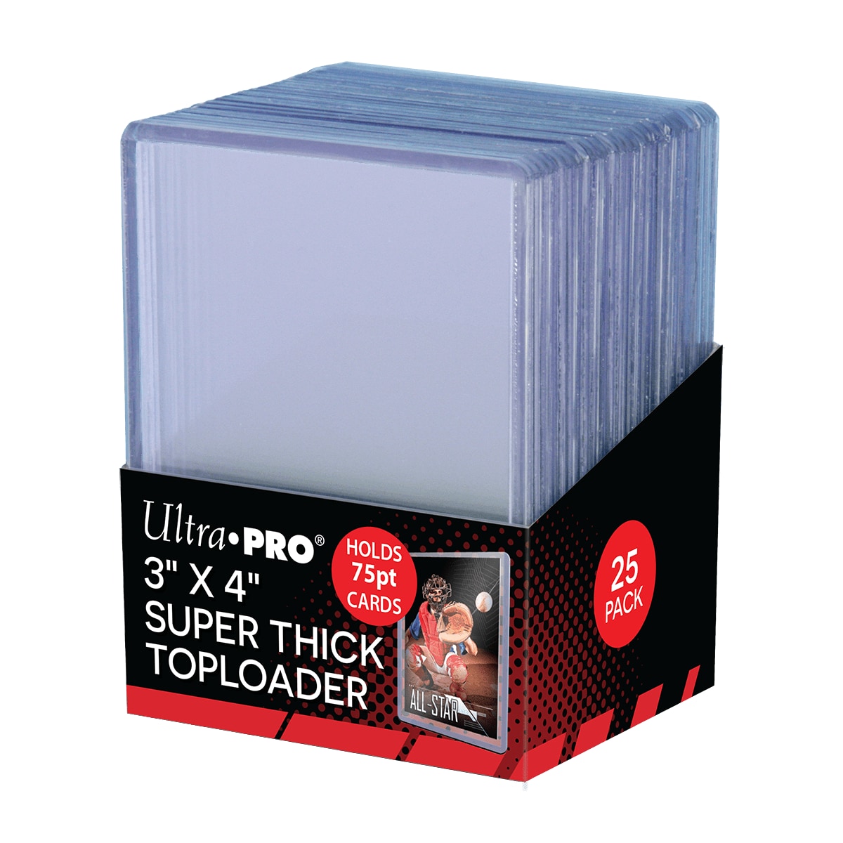 Ultra PRO Super Thick 75PT Toploaders verpakking met 25 stuks | Lichcards Main image