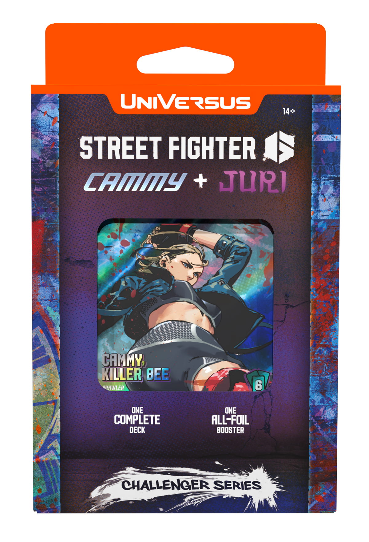 Vorderseite der englischen UniVersus Street Fighter 6 Challenger Series 2 Cammy + Juri Deckverpackung