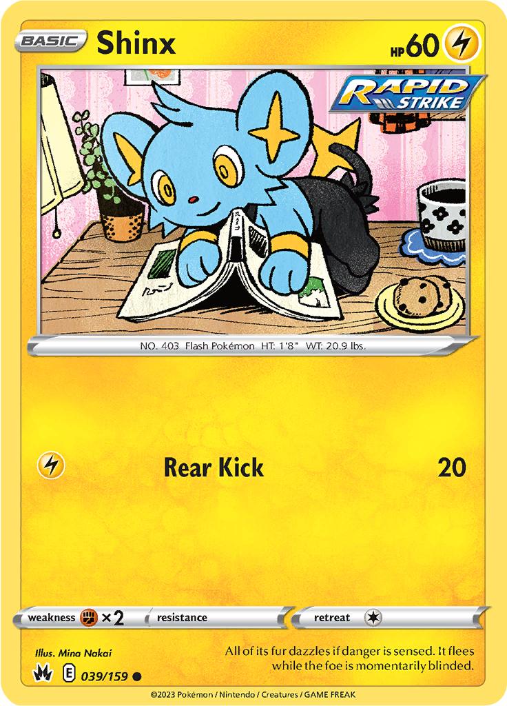Pokémon-kaart Shinx 039/159 Common uit de set Crown Zenith Hoofdafbeelding