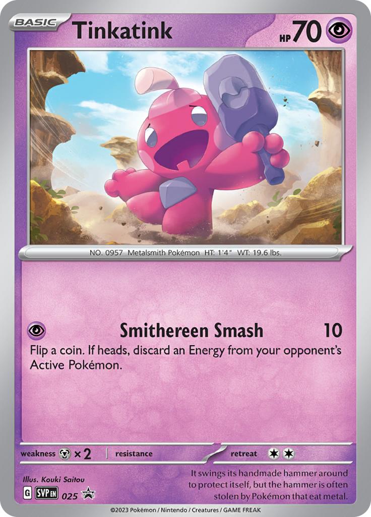 Pokémon-kaart Tinkatink 025 Promo uit de set SV Black Star Promos Hauptbild