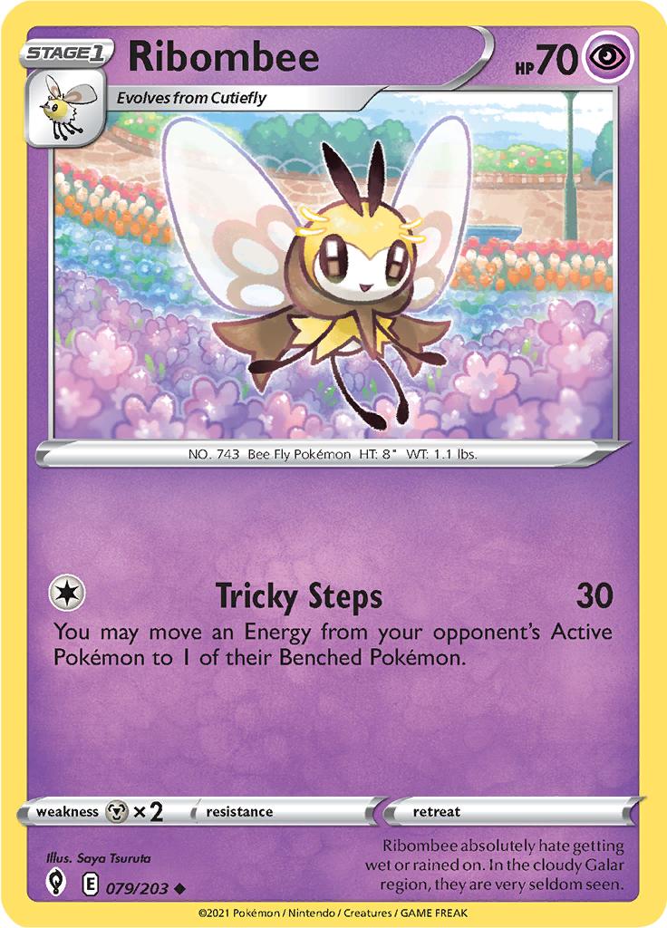 Pokémon-kaart Ribombee 079/203 Uncommon uit de set Evolving Skies Hauptbild