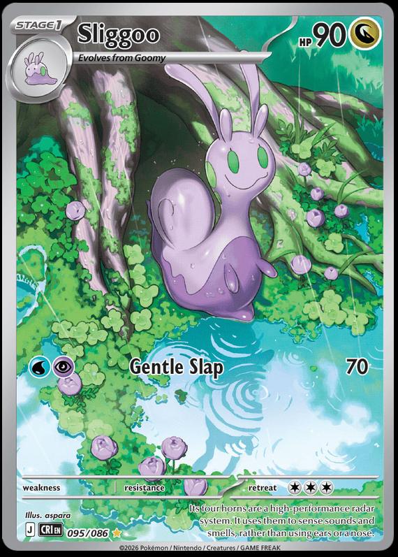 Pokémon-kaart Sliggoo 095/086 Illustration Rare uit de set Chaos Rising