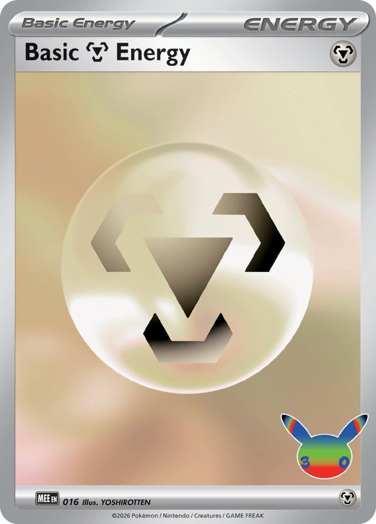 Pokémon-kaart Basic Metal Energy MEE 016 Common uit de set Mega Evolution Energies