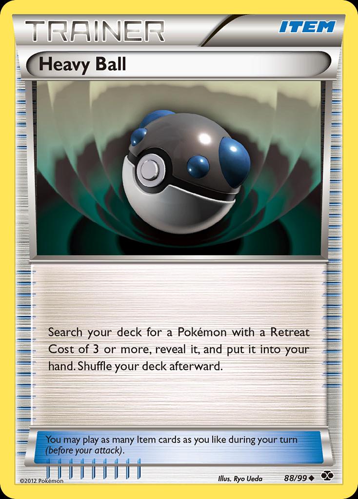 Pokémon-kaart Heavy Ball 88/99 Uncommon uit de set Next Destinies Hoofdafbeelding