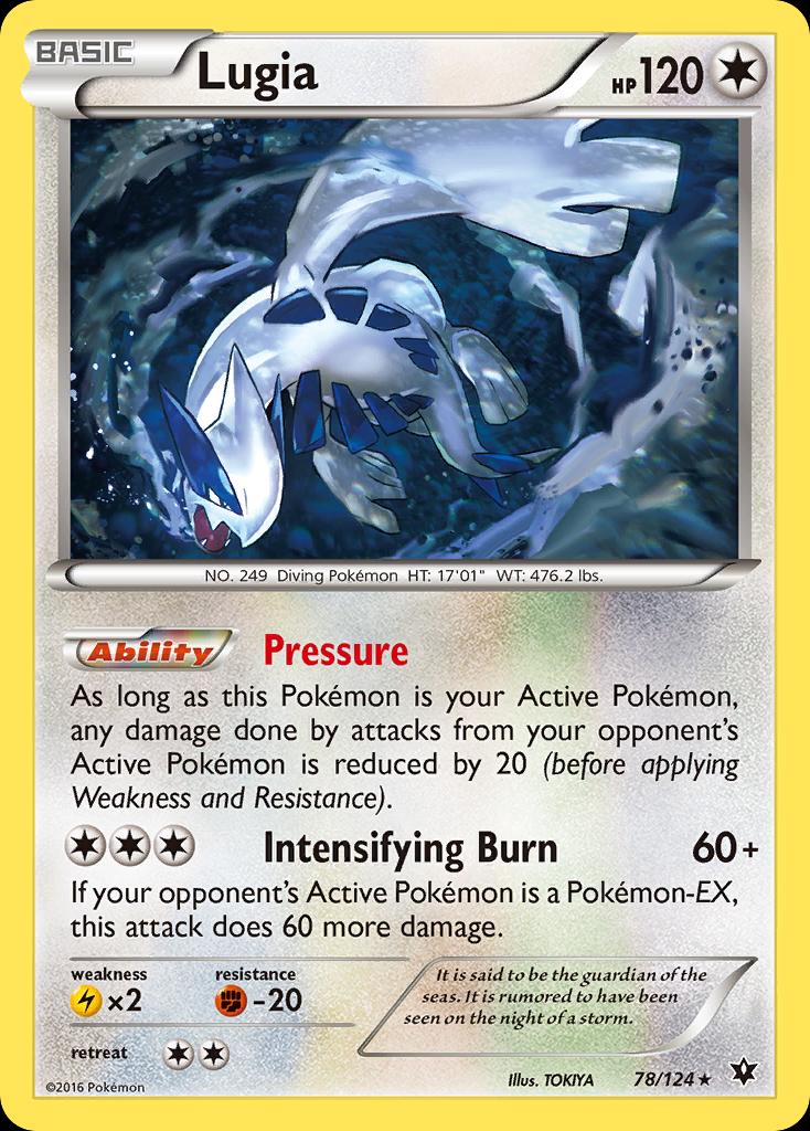 Pokémon-kaart Lugia 78/124 Rare uit de set Fates Collide Hoofdafbeelding