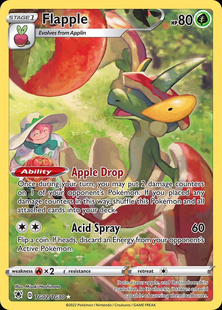 Pokémon-kaart Flapple TG02/TG30 Holo Rare uit de set Astral Radiance Hauptbild