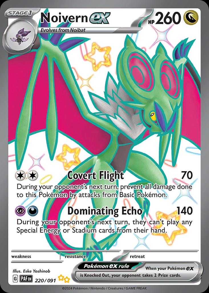Pokémon-kaart Noivern ex 220/91 Shiny Ultra Rare uit de set Paldean Fates Hoofdafbeelding