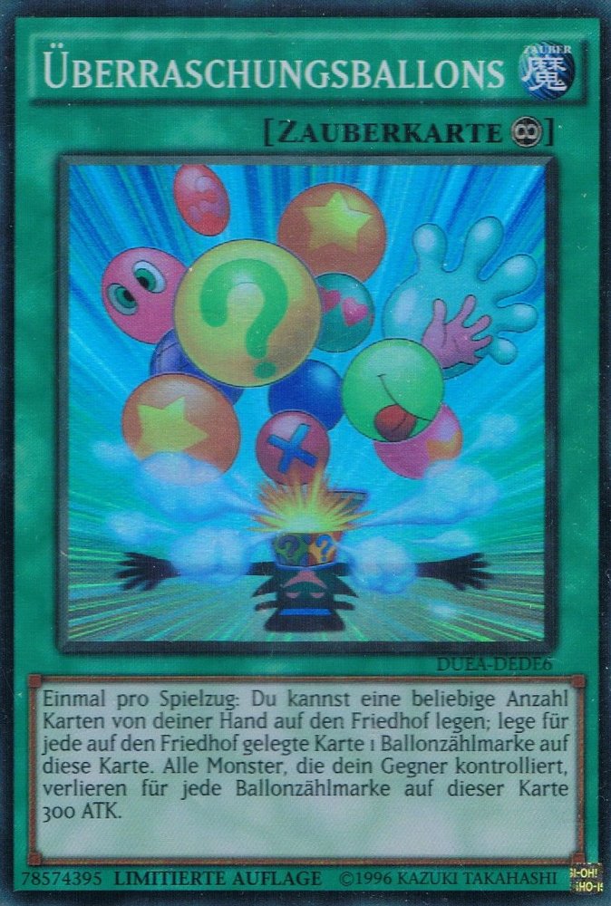 Yu-Gi-Oh!-kaart Wonder Balloons DUEA-DEDE6 Super Rare uit Duelist Alliance Main image
