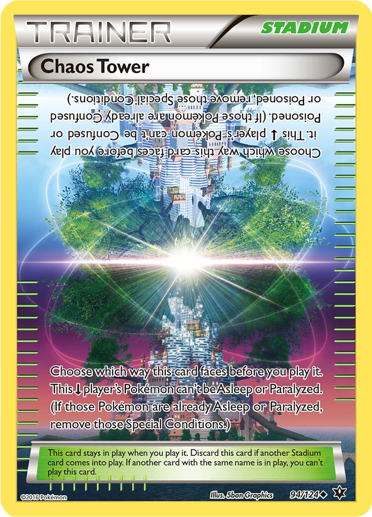 Pokémon-kaart Chaos Tower 94/124 Uncommon uit de set Fates Collide Hauptbild