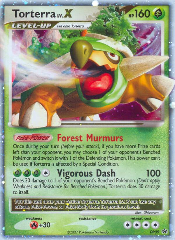 Pokémon-kaart Torterra LV.X DP09 Promo uit de set DP Black Star Promos Hoofdafbeelding
