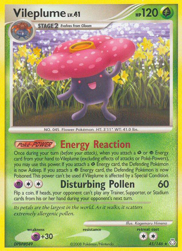 Pokémon-kaart Vileplume 45/146 Rare uit de set Legends Awakened