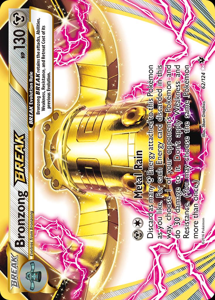 Pokémon-kaart Bronzong BREAK 62/124 Holo Rare uit de set Fates Collide Main image