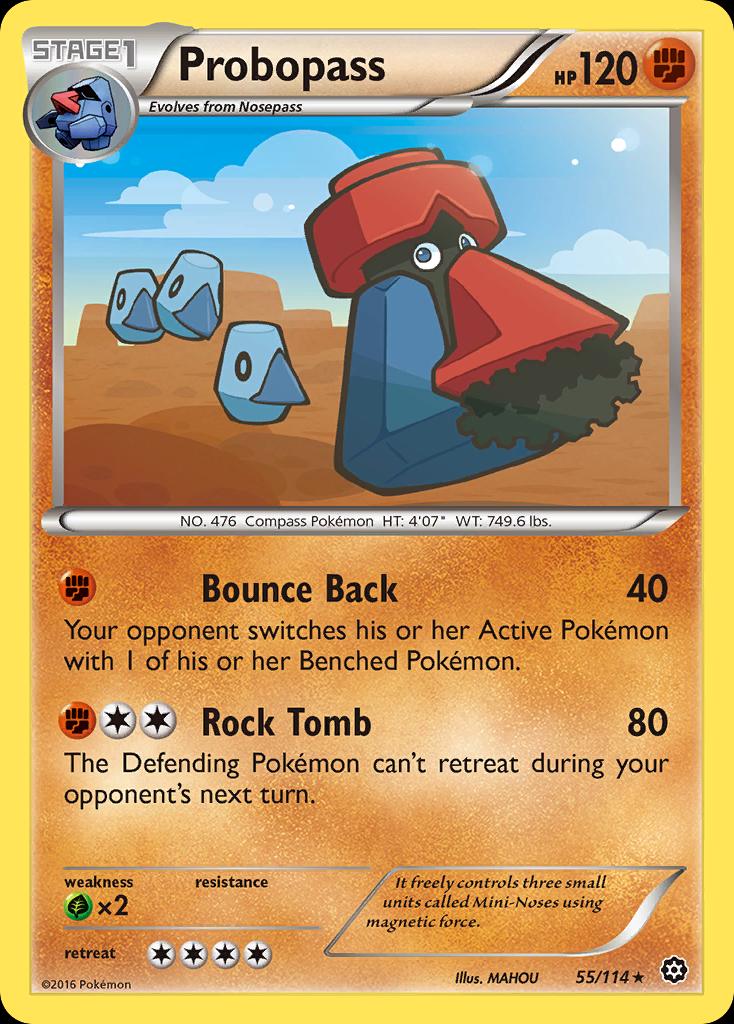 Pokémon-kaart Probopass 55/114 Rare uit de set Steam Siege Image principale du produit