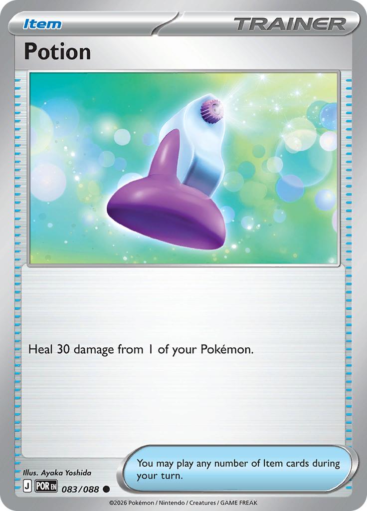 Pokémon-kaart Potion 083/088 Common uit de set Perfect Order
