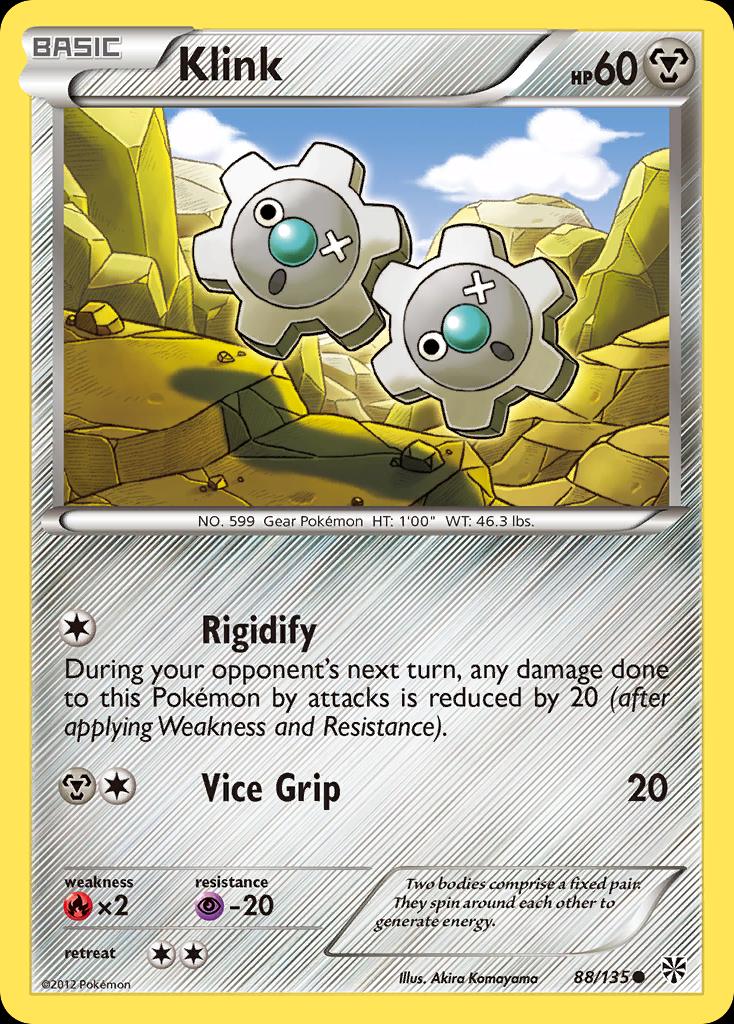 Pokémon-kaart Klink 88/135 Common uit de set Plasma Storm