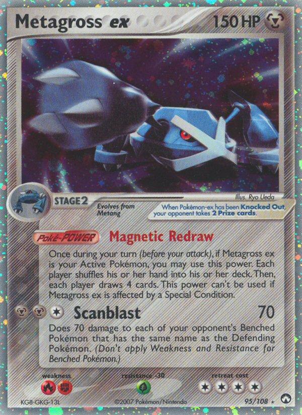 Pokémon-kaart Metagross ex 95/108 Ultra Rare uit de set EX Power Keepers