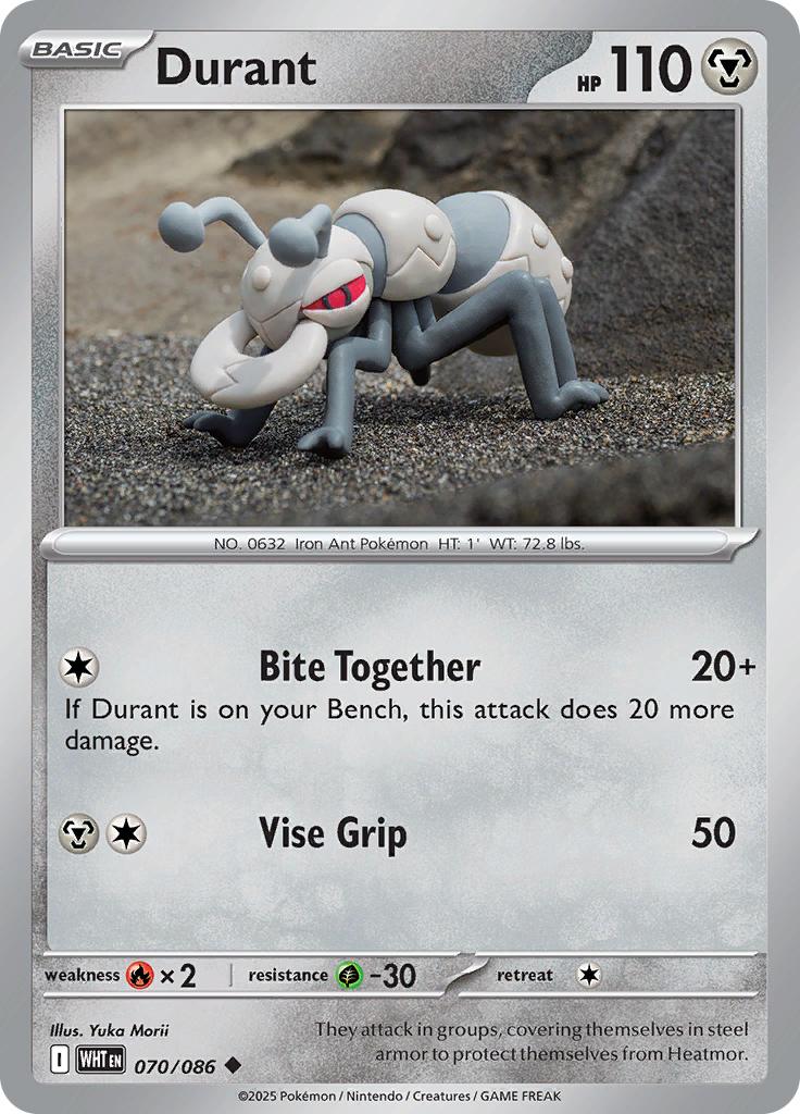 Pokémon-kaart Durant 070/086 Uncommon uit de set White Flare Main image