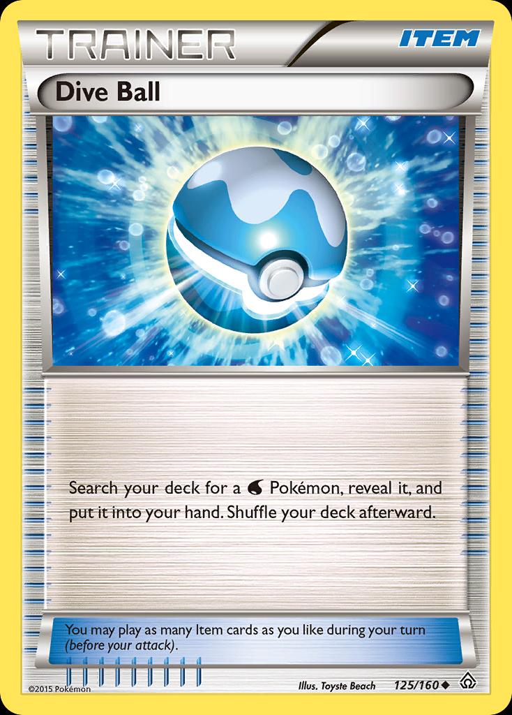 Pokémon-kaart Dive Ball 125/160 Uncommon uit de set Primal Clash