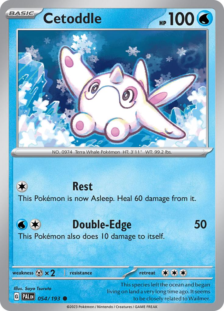 Pokémon-kaart Cetoddle 054/193 Common uit de set Paldea Evolved Imagen principal del producto
