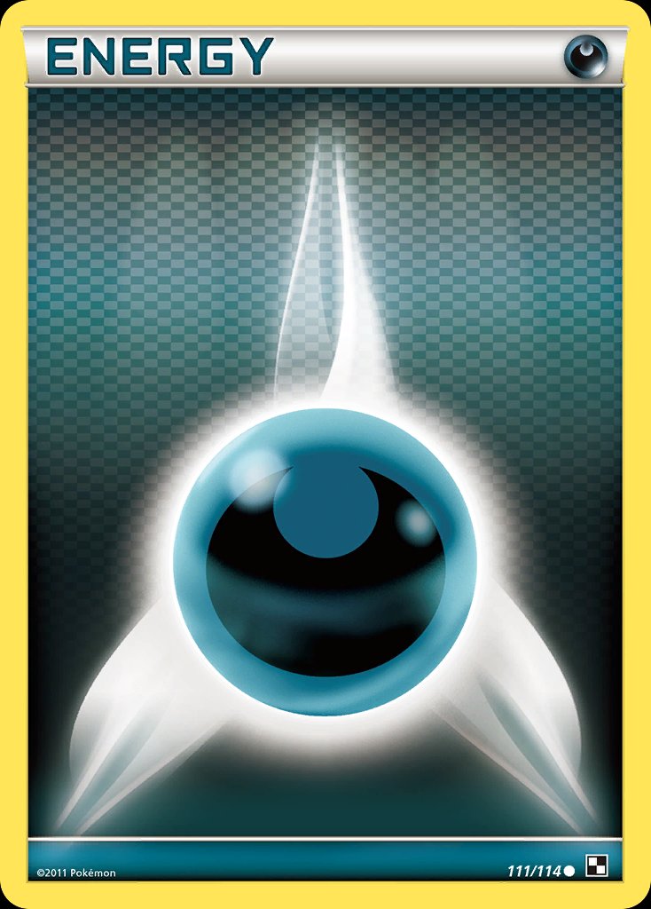 Pokémon-kaart Darkness Energy 111/114 Common uit de set Black & White Main image