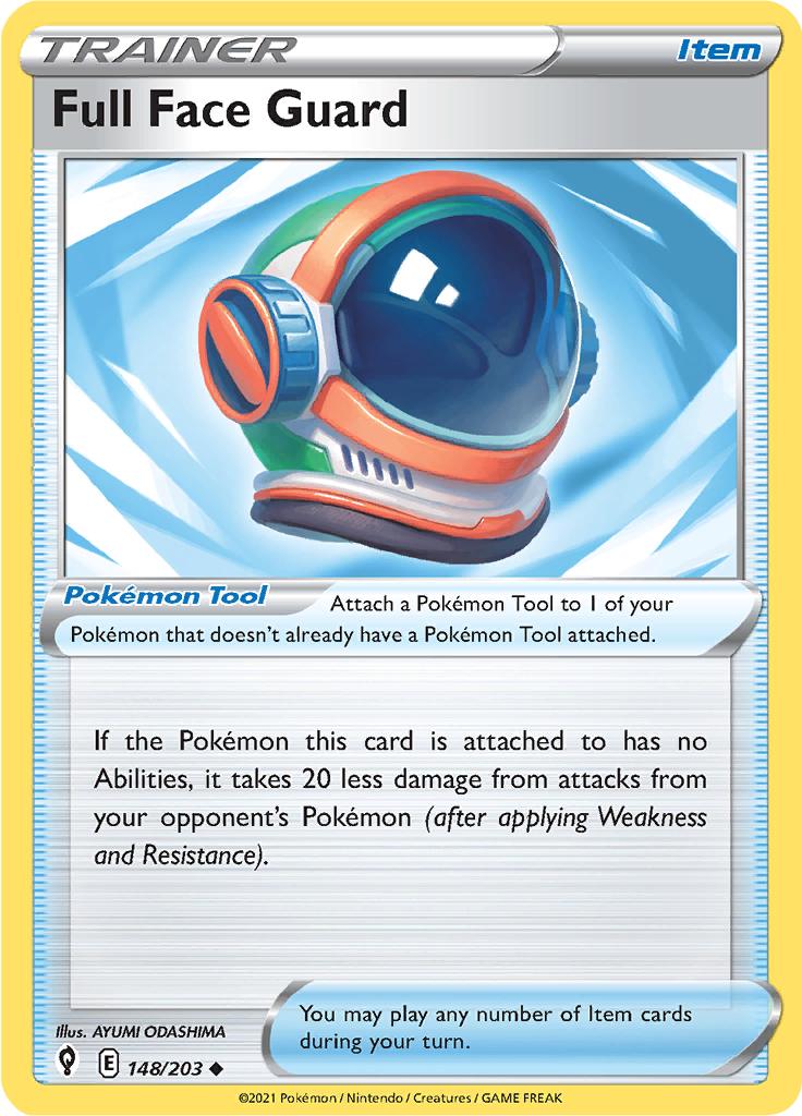 Pokémon-kaart Full Face Guard 148/203 Uncommon uit de set Evolving Skies