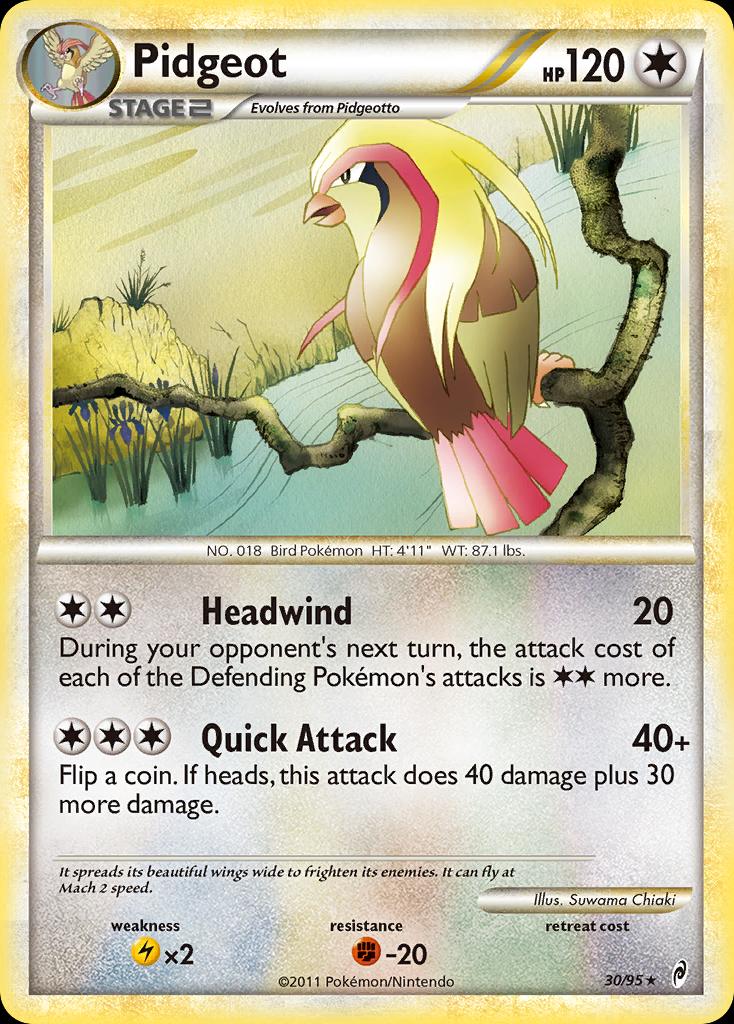 Pokémon-kaart Pidgeot 30/95 Rare uit de set Call of Legends Hoofdafbeelding
