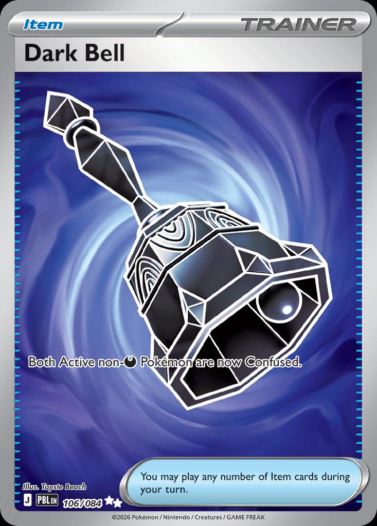 Pokémon-kaart Dark Bell 106/084 Ultra Rare uit de set Pitch Black