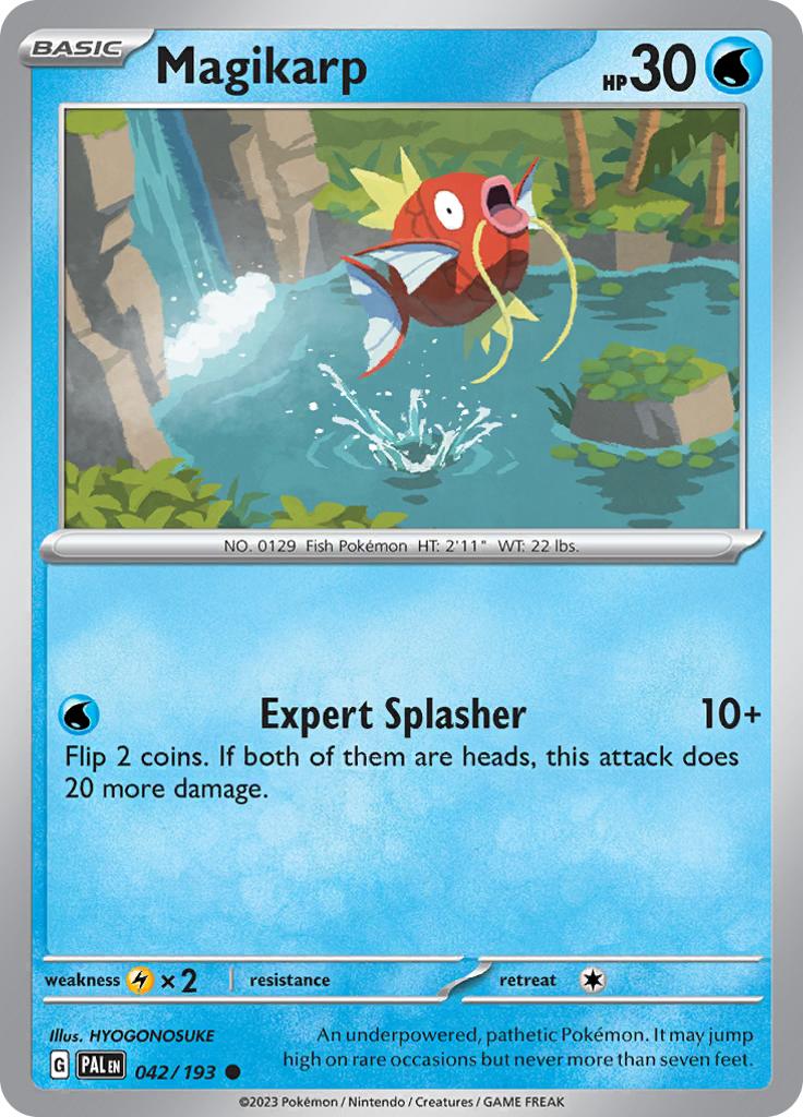 Pokémon-kaart Magikarp 042/193 Common uit de set Paldea Evolved