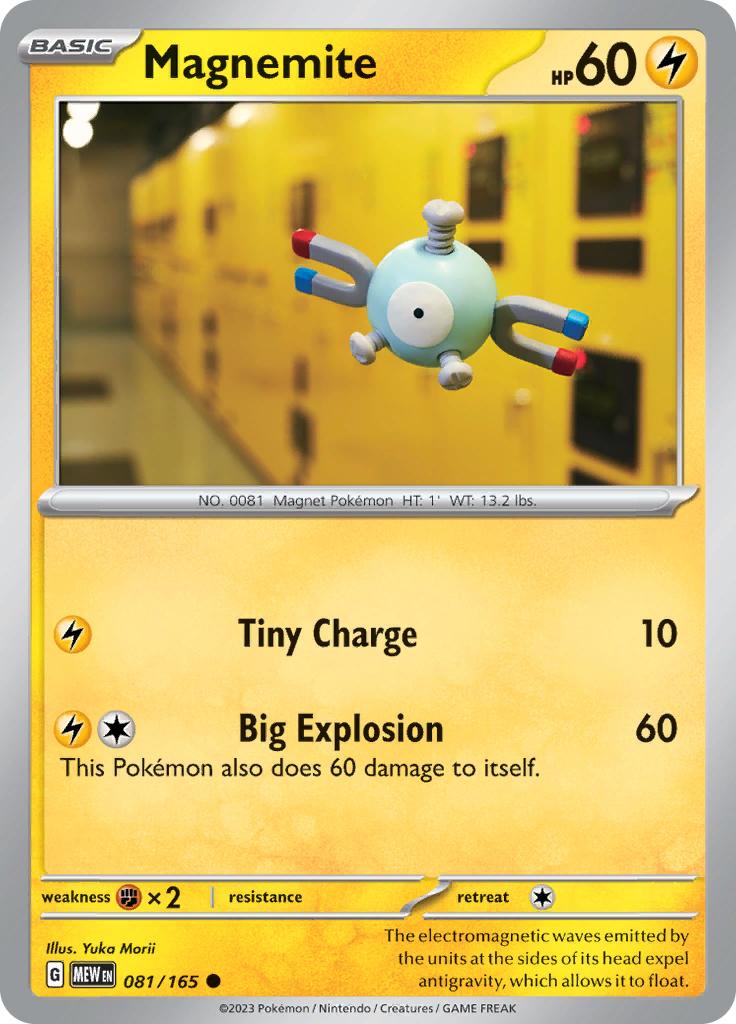 Pokémon-kaart Magnemite 081/165 Common uit de set 151