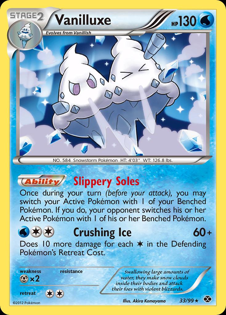 Pokémon-kaart Vanilluxe 33/99 Holo Rare uit de set Next Destinies Hoofdafbeelding