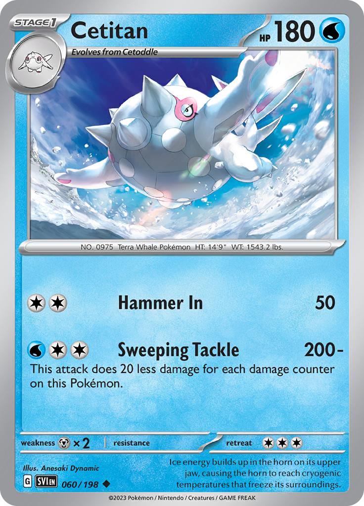 Pokémon-kaart Cetitan 060/198 Uncommon uit de set Scarlet & Violet Imagen principal del producto