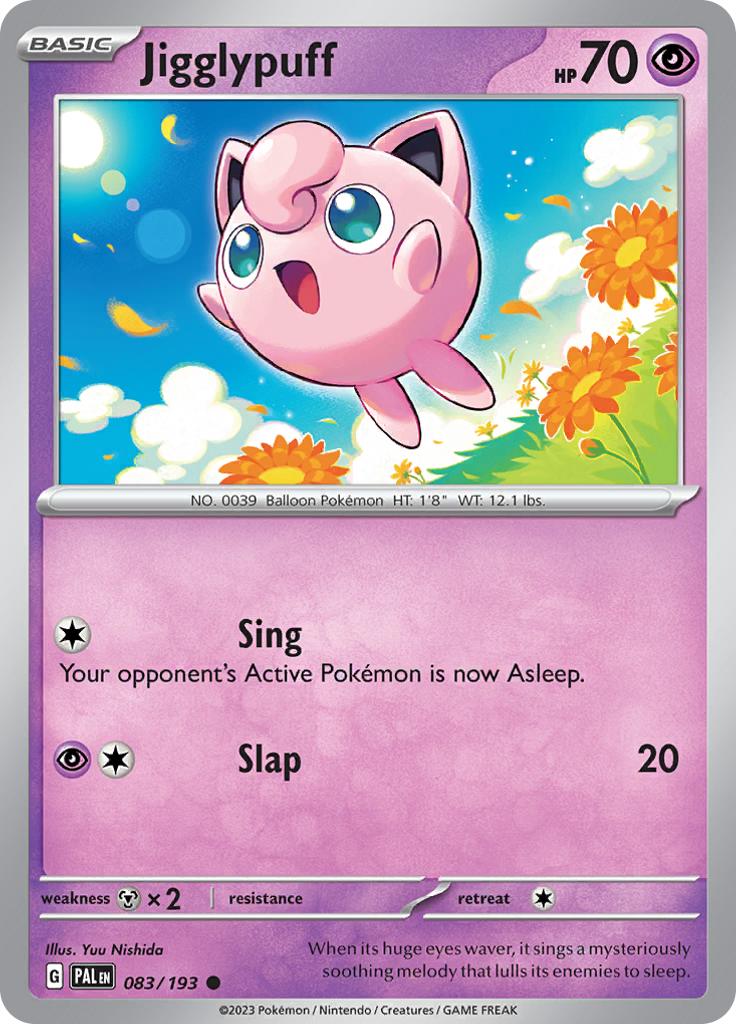 Pokémon-kaart Jigglypuff 083/193 Common uit de set Paldea Evolved