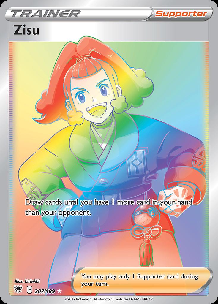 Pokémon-kaart Zisu 207/189 Secret Rare uit de set Astral Radiance