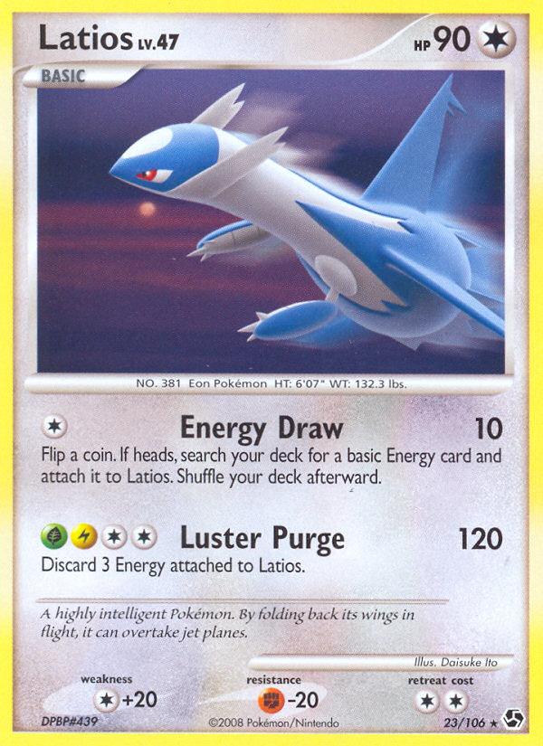 Pokémon-kaart Latios 23/106 Rare uit de set Great Encounters Main image