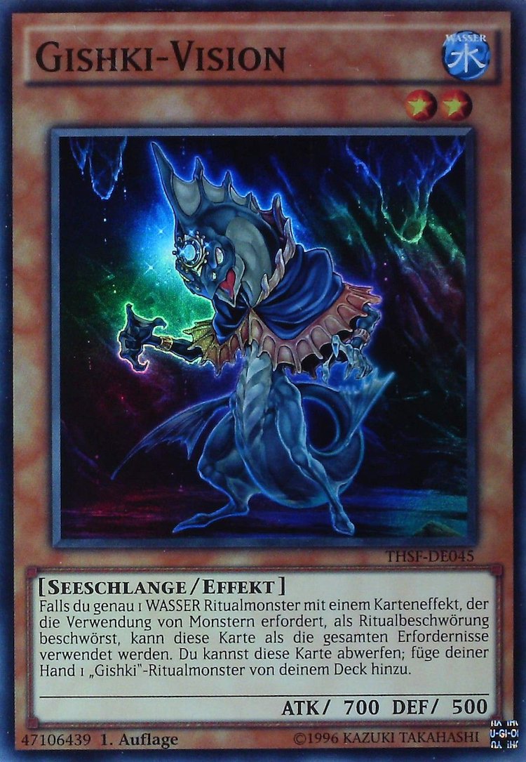 Yu-Gi-Oh!-kaart Gishki Vision THSF-DE045 Super Rare uit The Secret Forces
