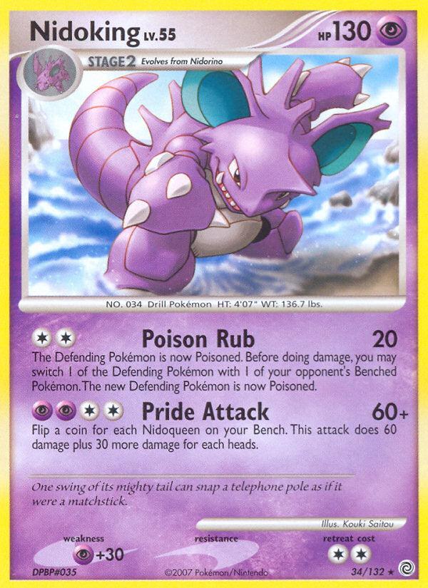 Pokémon-kaart Nidoking 34/132 Rare uit de set Secret Wonders Hoofdafbeelding