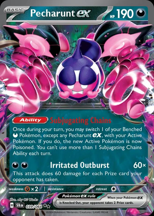 Pokémon-kaart Pecharunt ex 39/64 Double Rare uit de set Shrouded Fable Hauptbild