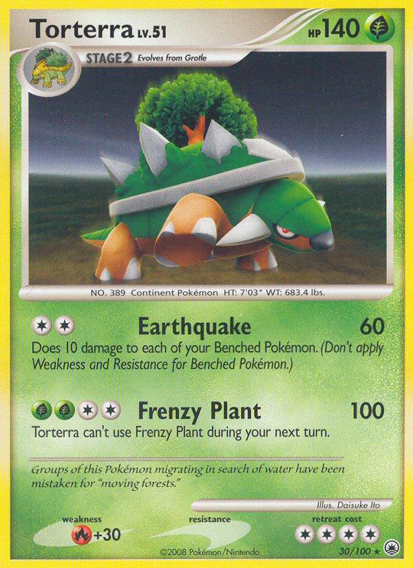 Pokémon-kaart Torterra 30/100 Rare uit de set Majestic Dawn Hoofdafbeelding