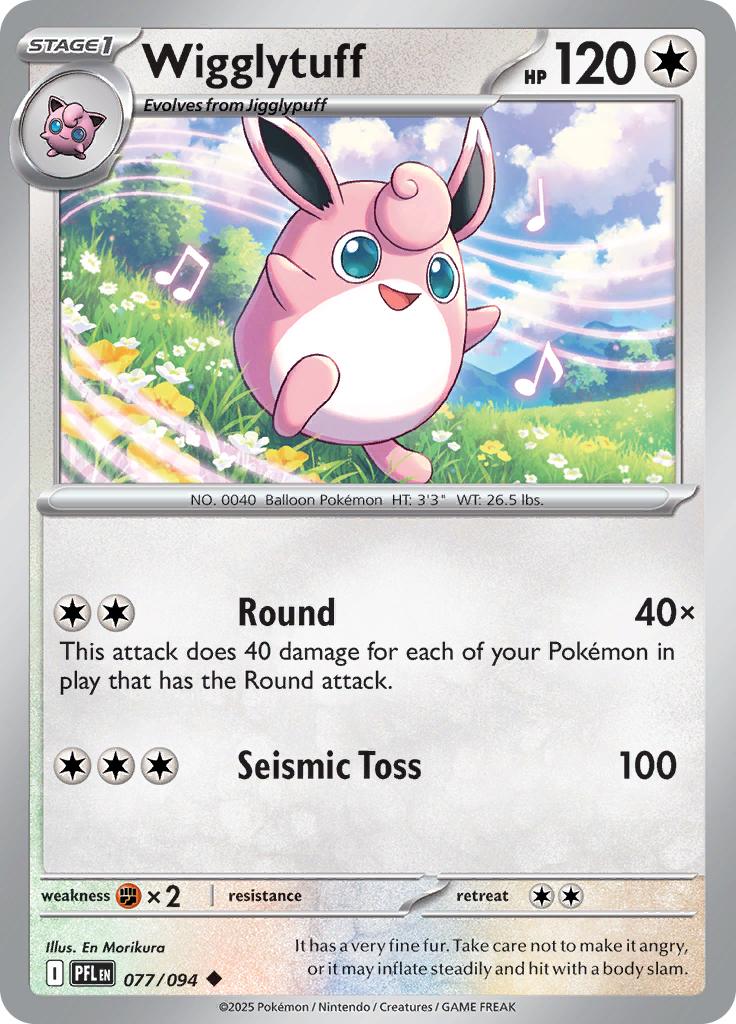 Pokémon-kaart Wigglytuff 077/094 Uncommon uit de set Phantasmal Flames