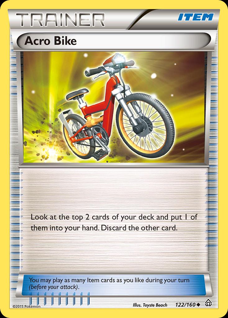Pokémon-kaart Acro Bike 122/160 Uncommon uit de set Primal Clash Image principale du produit