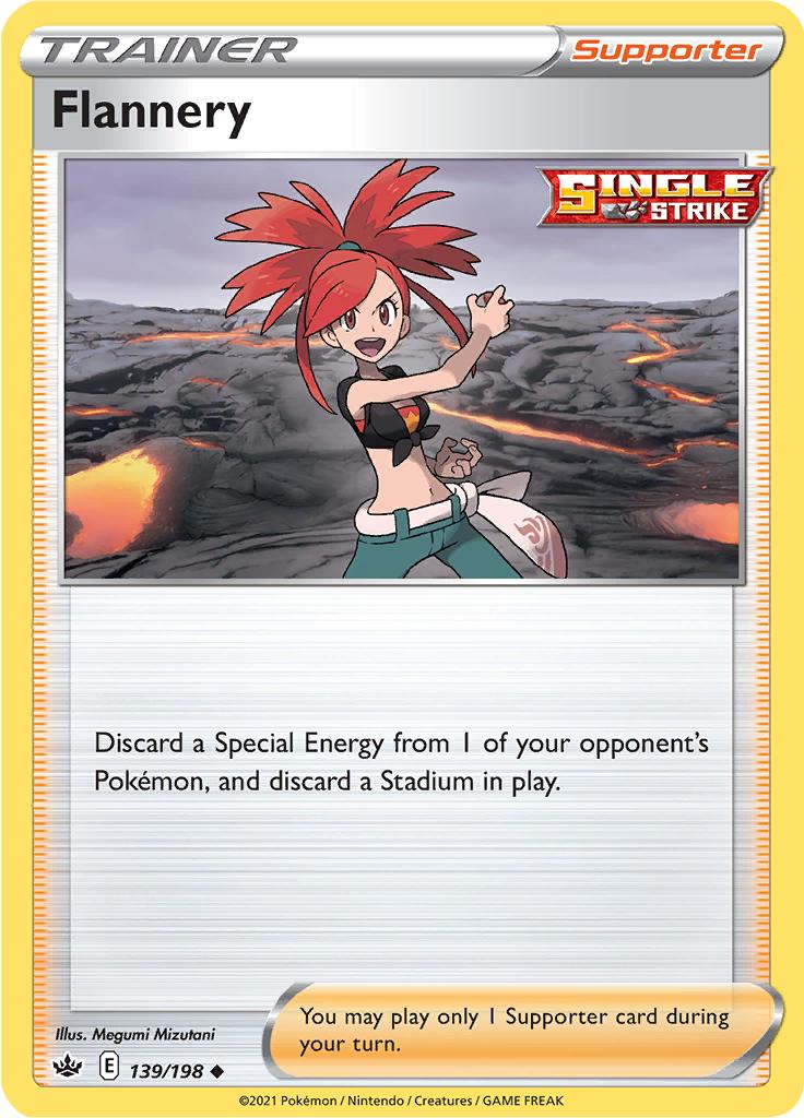 Pokémon-kaart Flannery 139/198 Uncommon uit de set Chilling Reign
