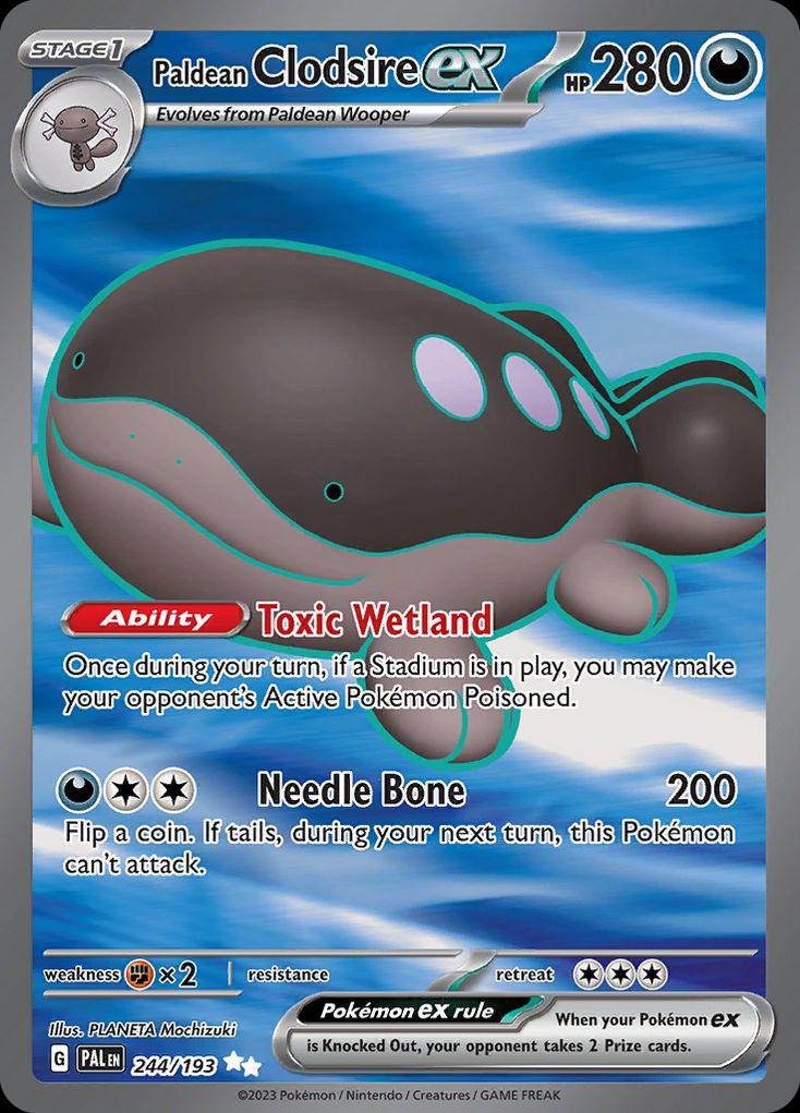Pokémon-kaart Paldean Clodsire ex 244/193 Ultra Rare uit de set Paldea Evolved Hauptbild