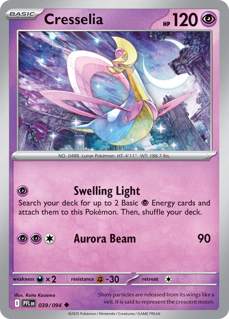Pokémon-kaart Cresselia 039/094 Uncommon uit de set Phantasmal Flames