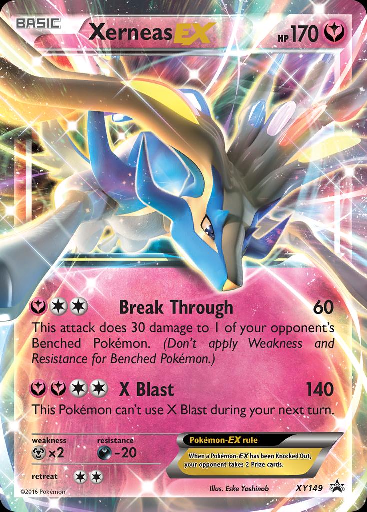 Pokémon-kaart Xerneas EX XY149 Promo uit de set XY Black Star Promos Hoofdafbeelding