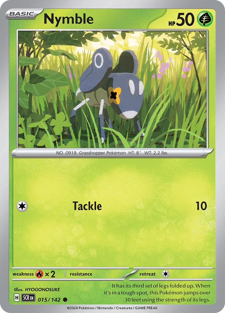 Pokémon-kaart Nymble 015/142 Common uit de set Stellar Crown
