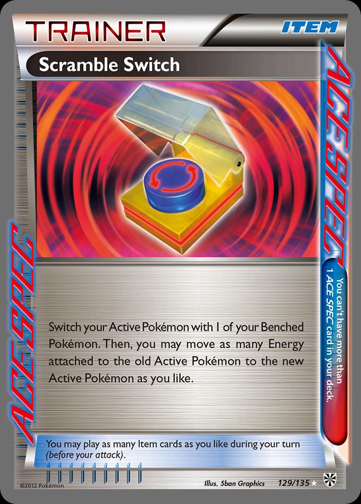 Pokémon-kaart Scramble Switch 129/135 Holo Rare uit de set Plasma Storm Hoofdafbeelding
