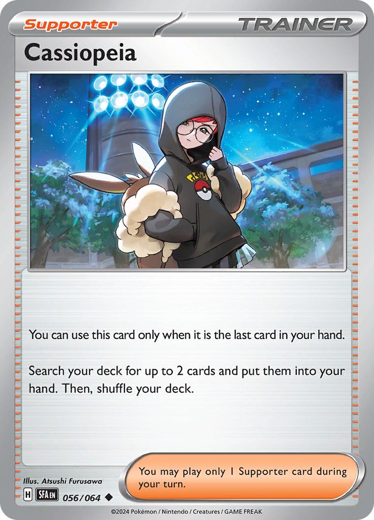 Pokémon-kaart Cassiopeia 056/064 Uncommon uit de set Shrouded Fable Hauptbild